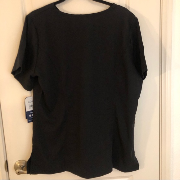NWT New Adar Pro Sweetheart V-Neck Scrub Top, black color Size XL - Picture 4 of 16
